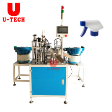 U Tech completely automatic daily cosmetic chemical toilet detergent cleaner bottle plastic cover cap assembly machine